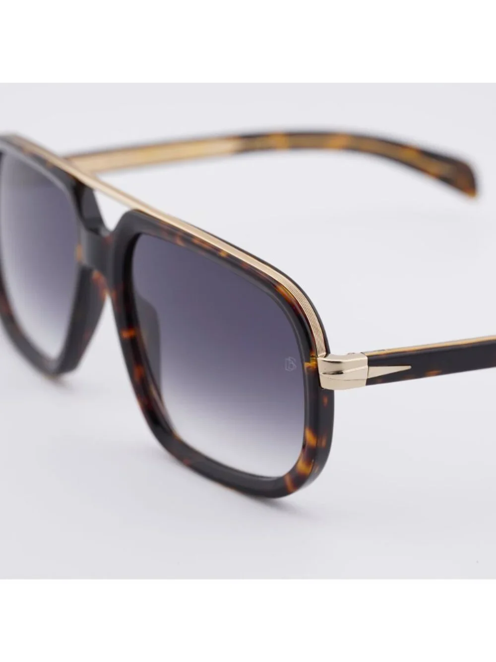 David Beckham DB 7101/S 02IK 9O Sunglasses Havana Aviator Frame, Grey Lenses
